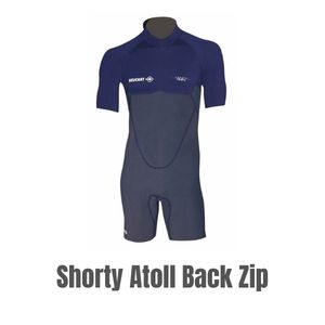 Shorty de snorkeling zip dorsal en néoprène 2mm